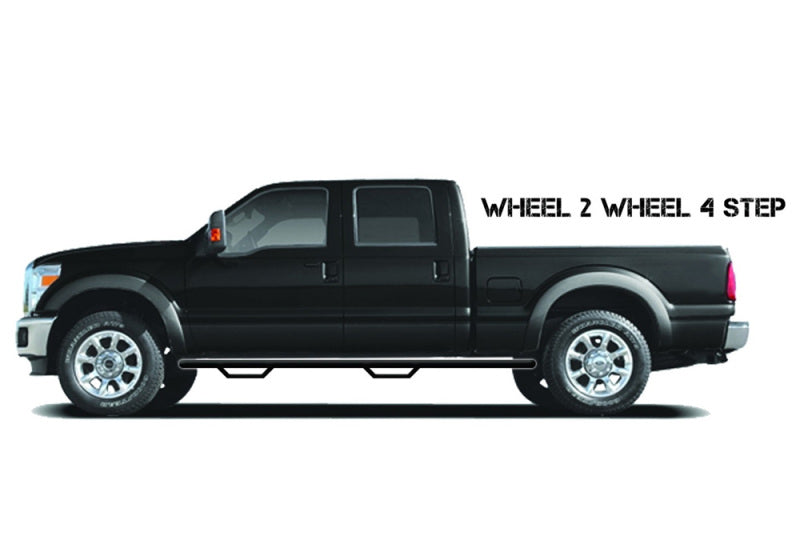 N-Fab Nerf Step 15-17 GMC - Chevy Canyon/Colorado Crew Cab 5ft Bed - Tex. Black - W2W - 3in-thumbmail-8