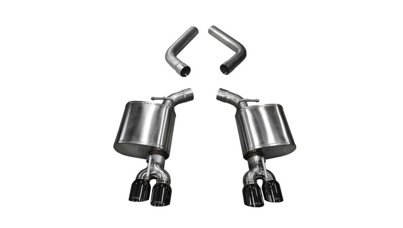 Corsa 15-19 Dodge Challenger 6.4L/17-19 Challenger 5.7L Black Sport Axle-Back Exhaust w/3.5in Tips-thumbmail-1