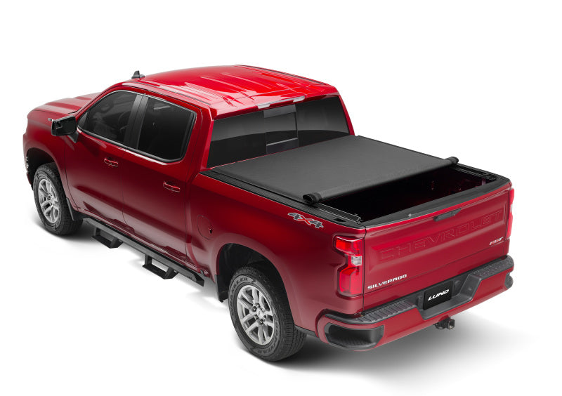Lund 04-12 Chevy Colorado (6ft. Bed) Genesis Elite Roll Up Tonneau Cover - Black