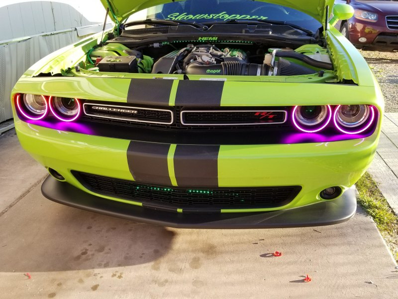 Oracle 15-21 Dodge Challenger Dynamic Surface Mount Headlight Halo Kit - ColorSHIFT - Dynamic-thumbmail-20