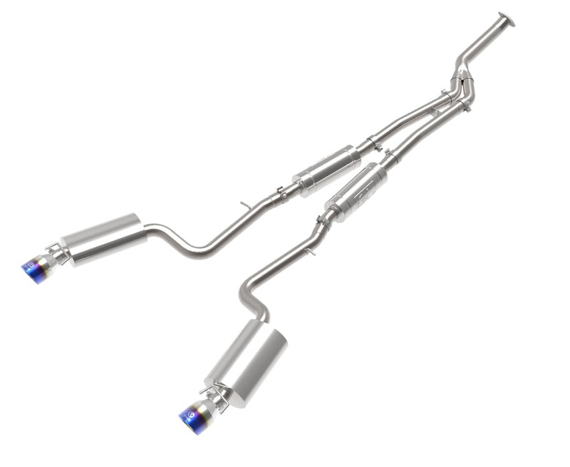 aFe POWER Takeda 16-17 Lexus IS200t L4-2.0L (t) 2.5in-3in 304 SS CB Exhaust w/ Blue Tip-thumbmail-1