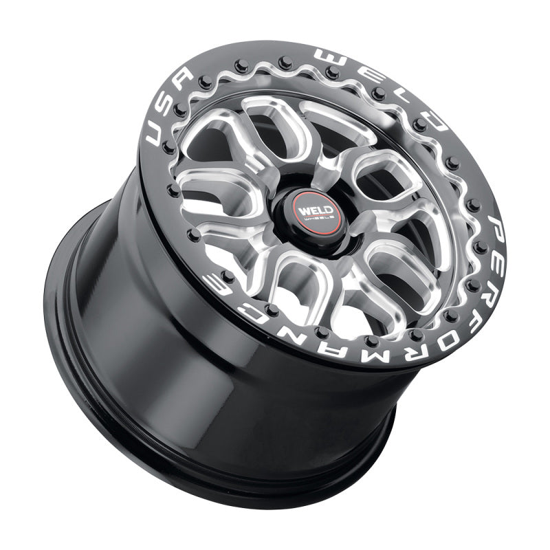 Weld S907 15X10 Laguna Beadlock 5X120.7 ET50 BS7.50 Gloss Black MIL Dia 78.1-thumbmail-3