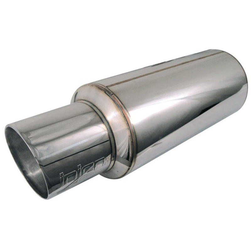 Injen 2 3/8 Universal Muffler w/Stainless Steel resonated rolled tip (Injen embossed logo)-thumbmail-4