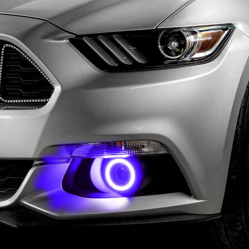 Oracle 15-17 Ford Mustang Dynamic RGB+A Projector Surface Mount Fog Light Halo Kit - ColorSHIFT-thumbmail-15