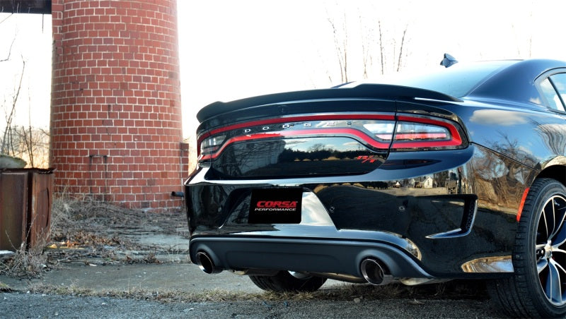 Corsa 15-16 Dodge Charger SRT / Scat Pack / R/T 6.4L Polished Sport Cat-Back Exhaust-thumbmail-3