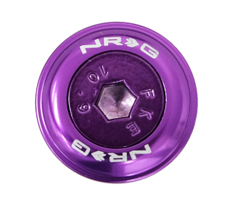 NRG Fender Washer Kit w/Color Matched M6 Bolt Rivets For Plastic (Purple) - Set of 10-thumbmail-4