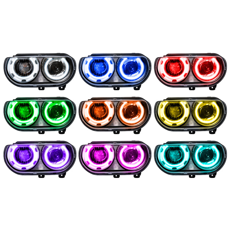 Oracle 08-14 Dodge Challenger SMD HL (HID Style) - ColorSHIFT w/ 2.0 Controller-thumbmail-8