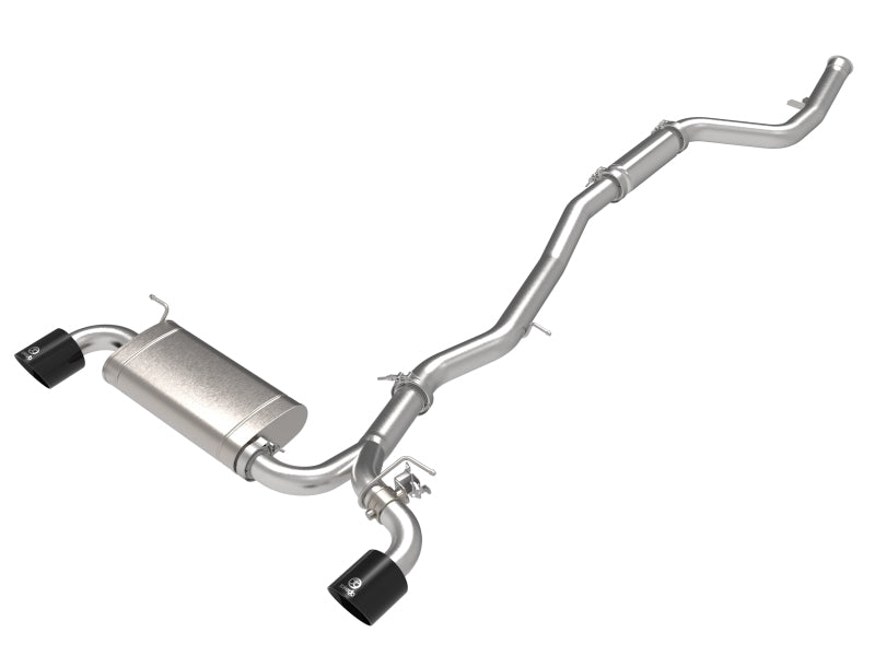 aFe POWER Takeda 2021 Toyota Supra 2.0L (t) 2.5in-3in 304 SS CB Exhaust w/ Black Tips-thumbmail-1