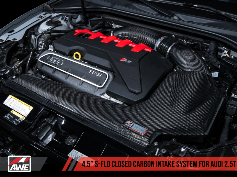 AWE Tuning Audi RS3 / TT RS S-FLO Closed Carbon Fiber Intake-thumbmail-6