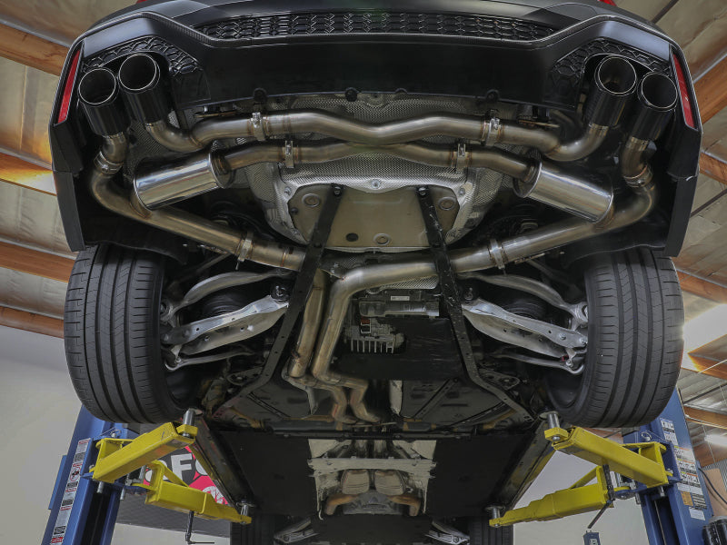 aFe 20-22 Audi RS6 Avant V8 4L (tt) MACH Force-Xp 3in to 2.5in 304 SS Cat-Back Exhaust w/ Black Tip-thumbmail-4