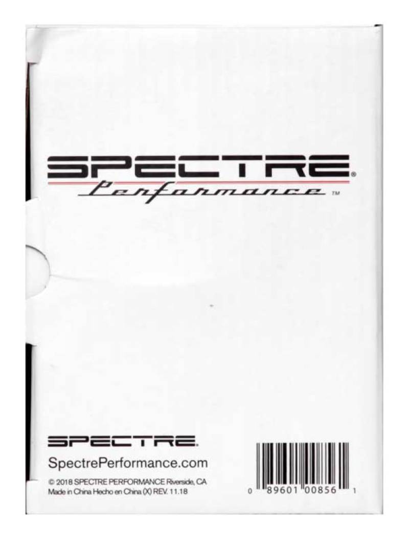 Spectre Universal Intake Tube Kit 3in. - Aluminum - Black-thumbmail-10