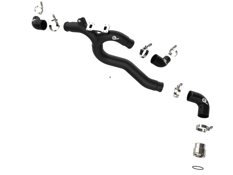 aFe Kia Stinger 18-22 V6-3.3L (tt) BladeRunner Hot Charge Pipe- Black-thumbmail-10