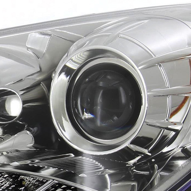 Spec D 2010-2012 Hyundai Genesis Coupe Projector Headlights w/ SMD LED Light Strip (Chrome Housing/Clear Lens)-thumbmail-7