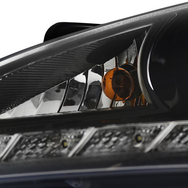 Spec D 2010-2012 Hyundai Genesis Coupe Projector Headlights w/ SMD LED Light Strip (Jet Black Housing/Clear Lens)-thumbmail-7