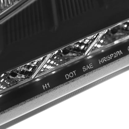 Spec D 2010-2012 Hyundai Genesis Coupe Projector Headlights w/ SMD LED Light Strip (Matte Black Housing/Clear Lens)