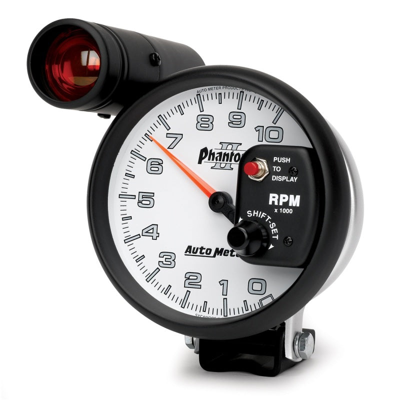 Autometer 5 inch Pedestal Mount 10000 RPM Shift-Lite Tachometer-thumbmail-3