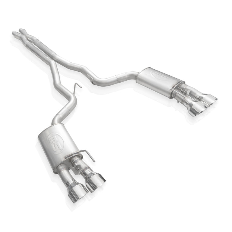 Stainless Works 2020 Ford GT500 Legend Catback X-Pipe Exhaust Factory Connect - Polished Tips-thumbmail-4