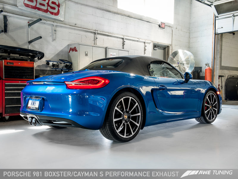AWE Tuning Porsche 981 Performance Exhaust System - w/Chrome Silver Tips-thumbmail-9