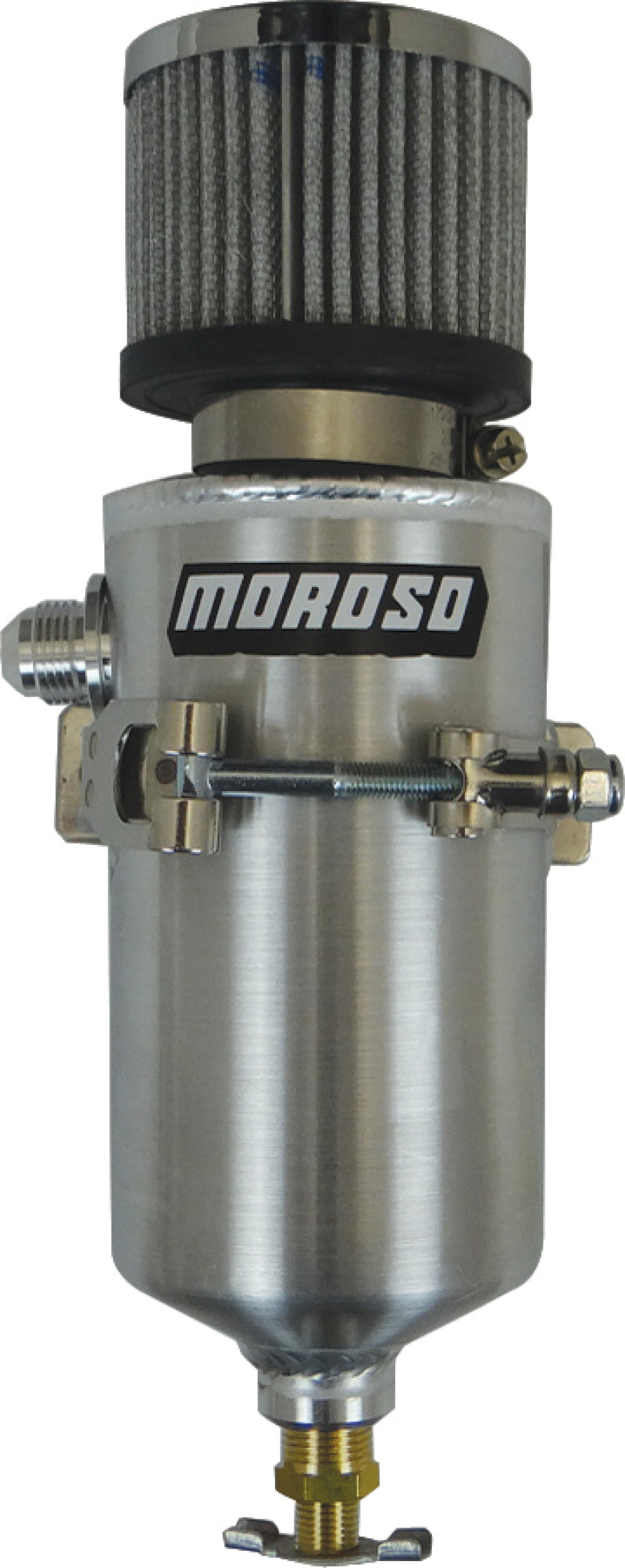 Moroso Breather Tank/Catch Can -8An Male Fitting - Aluminum-thumbmail-1