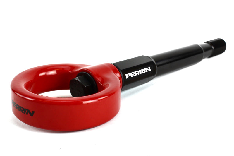 Perrin 14-19 Subaru Forester/Ascent Tow Hook Kit (Rear) - Red-thumbmail-3