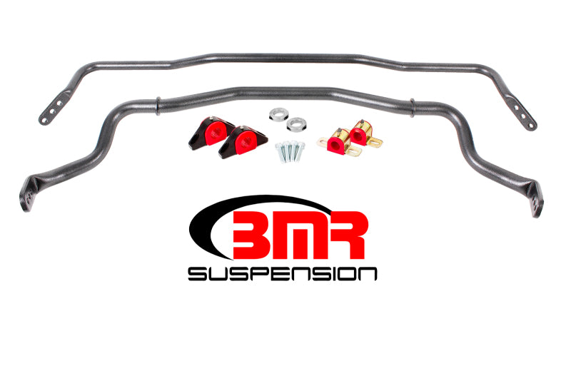 BMR 15-17 S550 Mustang Front & Rear Sway Bar Kit w/ Bushings - Black Hammertone-thumbmail-1