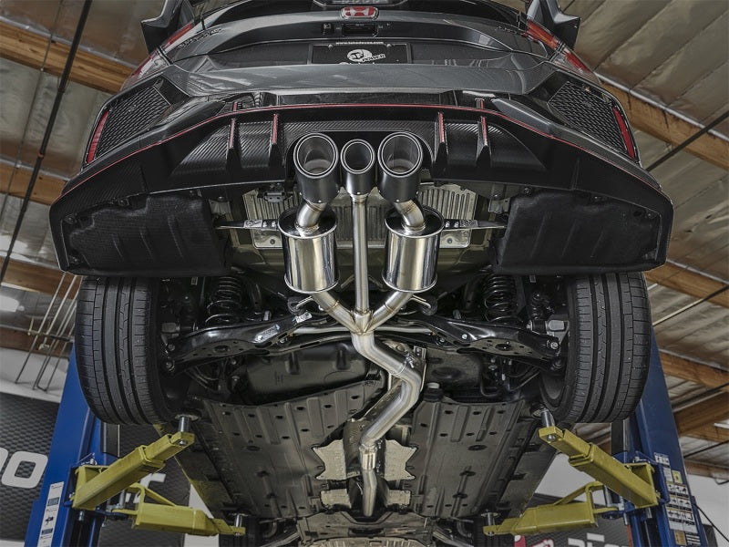 aFe POWER Takeda 2-1/2in to 2-1/4in 304SS Catback Dual-Exit Exhaust 17+ Honda Civic Type R w/CF Tips-thumbmail-3