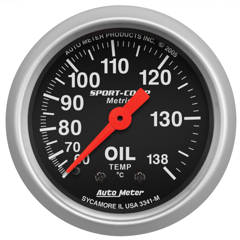 Autometer Sport 2in Oil Temp Metric, 60-140c. Mech