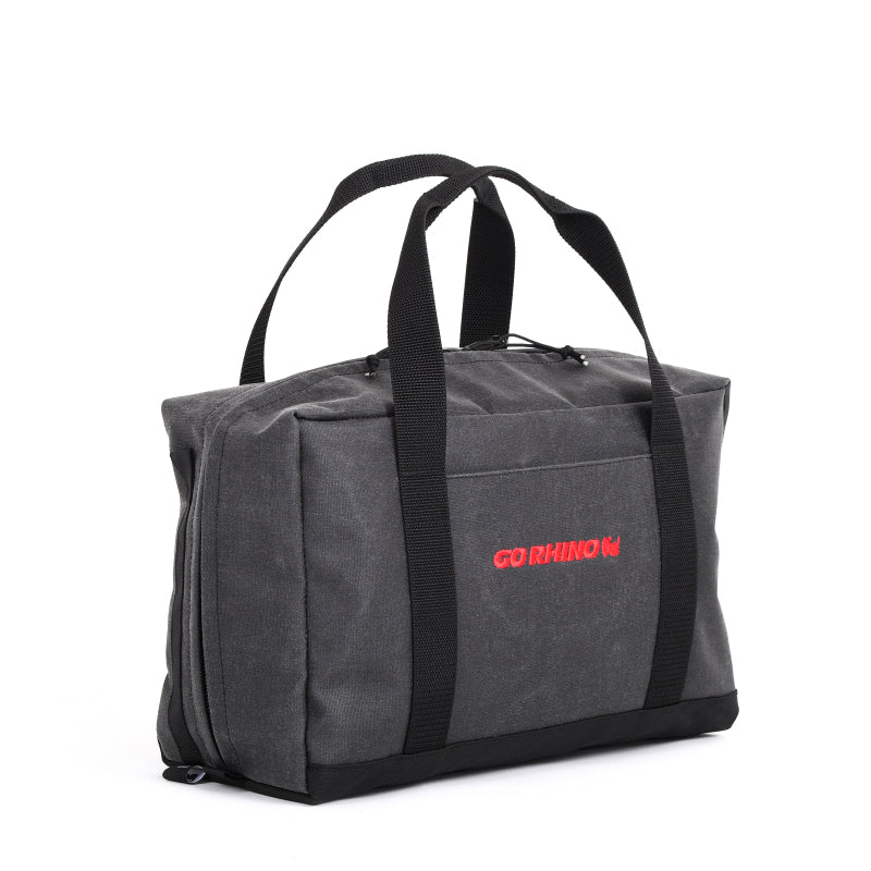 Go Rhino XVenture Gear Recovery Bag (7.5x11.5x18in. Closed) 12oz Waxed Canvas - Black-thumbmail-14
