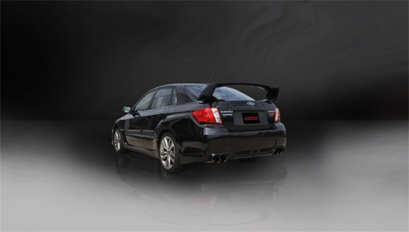 Corsa 11-13 Subaru Impreza Sedan STI 2.5L Turbo Manual Black Sport Cat-Back Exhaust-thumbmail-2