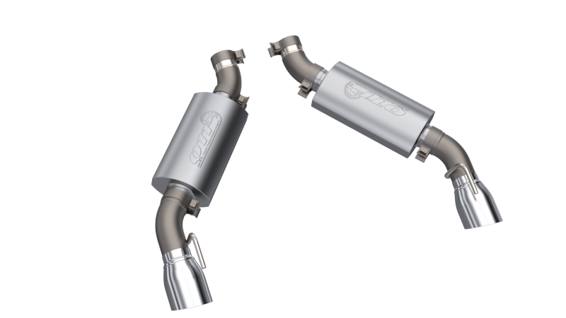 QTP 16-18 Chevrolet Camaro SS 6.2L 304SS AR3 Axle Back Exhaust w/4.5in Dual Tips-thumbmail-3