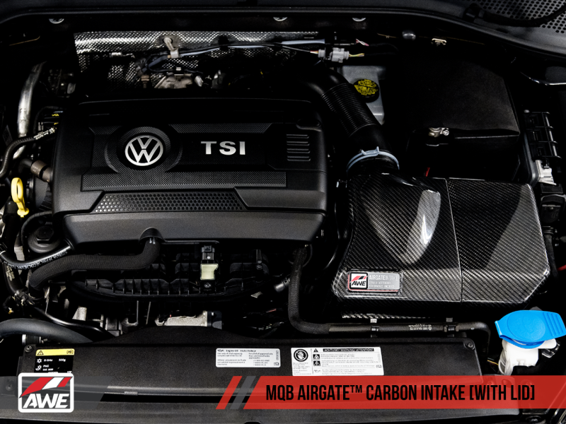 AWE Tuning Audi / Volkswagen MQB 1.8T/2.0T/Golf R Carbon Fiber AirGate Intake w/ Lid-thumbmail-14