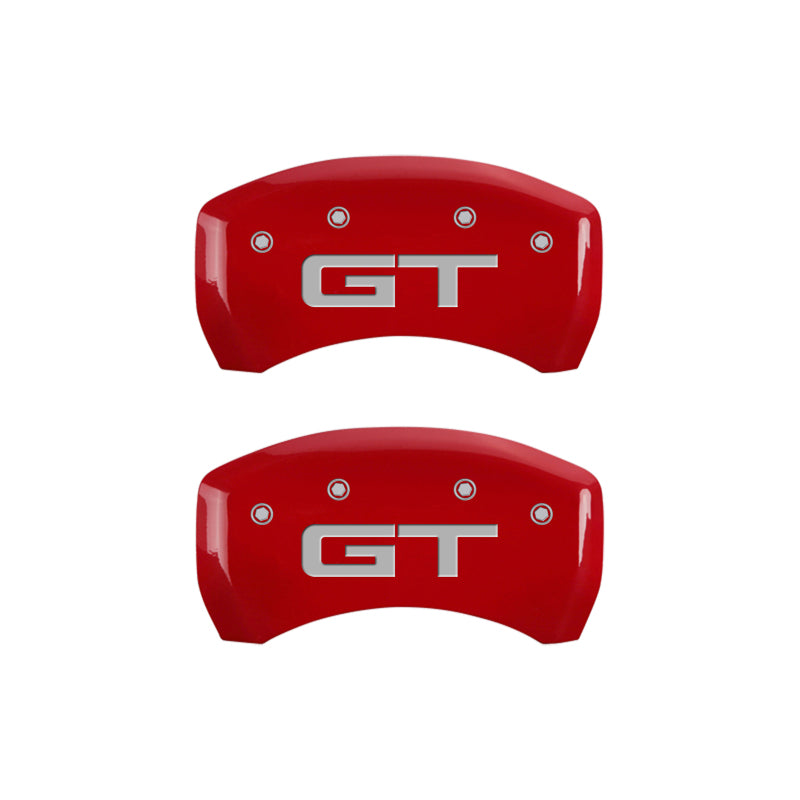 MGP 4 Caliper Covers Engraved Front 2015/Mustang Engraved Rear 2015/GT Red finish silver ch-thumbmail-4