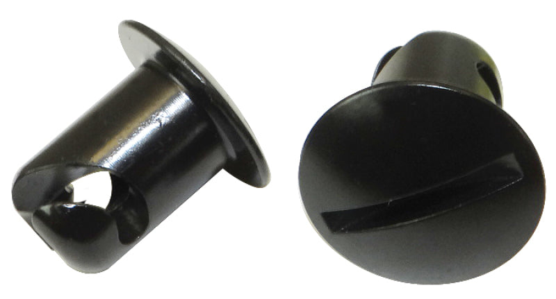 Moroso Quick Fastener - Oval Head - 7/16in x .450in - Steel - Black - 10 Pack-thumbmail-1