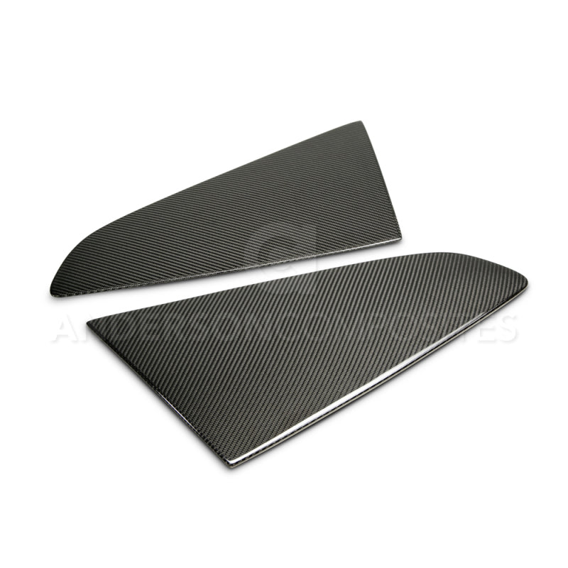 Anderson Composites 2015-2017 Ford Mustang Type -F Style Window Louvers - Flat-thumbmail-2