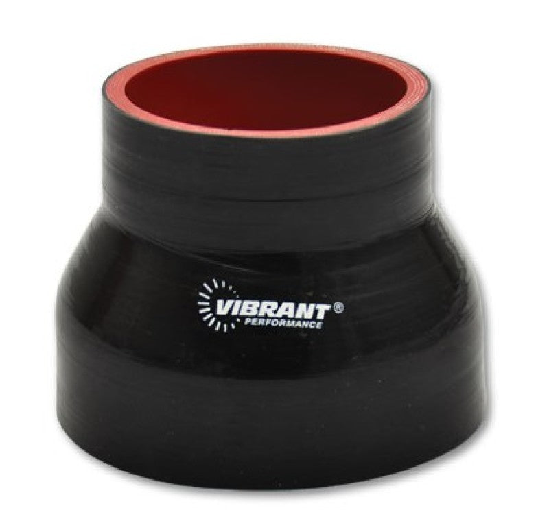 Vibrant 4 Ply Reducer Couper 3in ID x 3.75in ID x 3in Long - Black-thumbmail-2