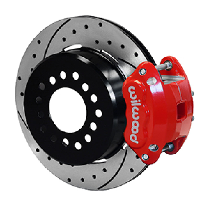 Wilwood Dynapro Low-Profile 11.00in P-Brake Kit Dust Seal 2.36in Offset - Drilled Red-thumbmail-2