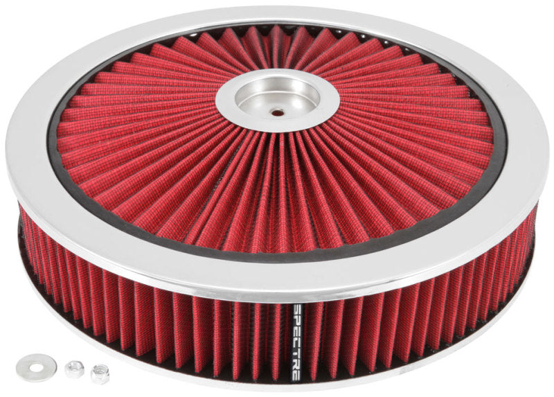 Spectre ExtraFlow HPR Air Cleaner Assembly 14in. x 3in. - Red-thumbmail-2