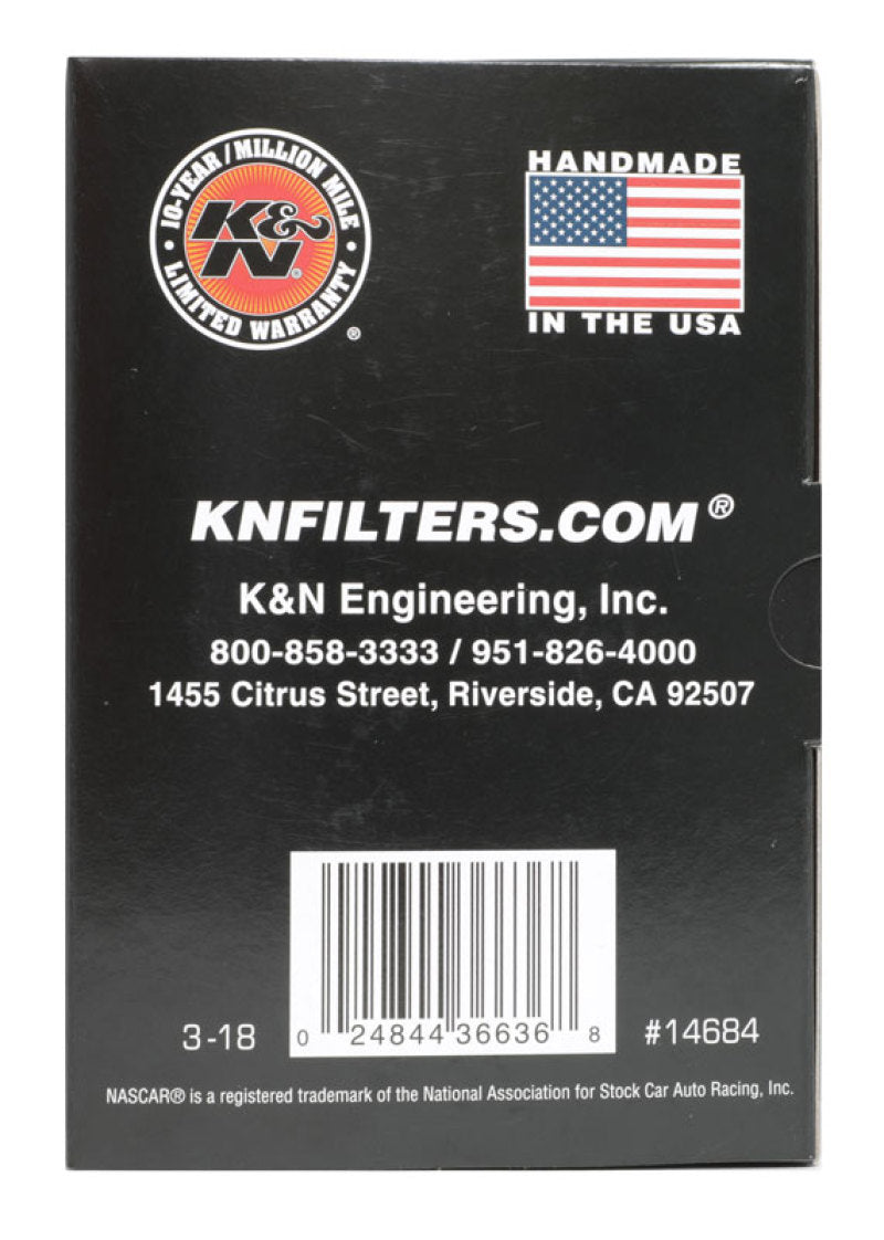 K&N Universal Round Clamp-On Air Filter 3in Flange ID x 6in Base OD x 4.625in Top OD x 3in Height-thumbmail-22