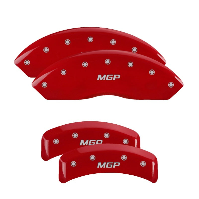 MGP 4 Caliper Covers Engraved Front & Rear MGP Red finish silver ch-thumbmail-3