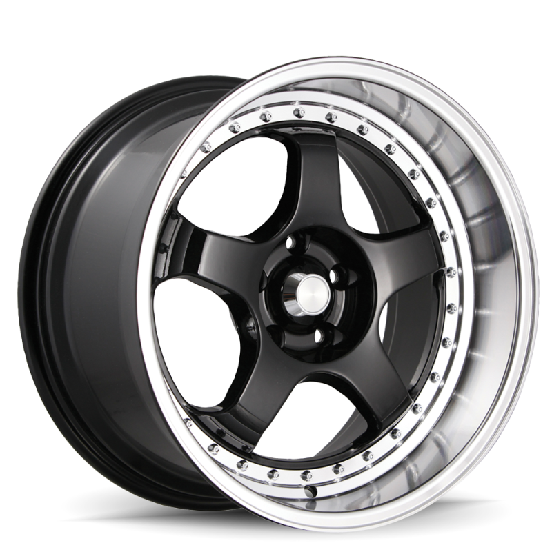 Konig SSM 18x9 5x114.3 ET22 Gloss Black w/ Machined Lip-thumbmail-1