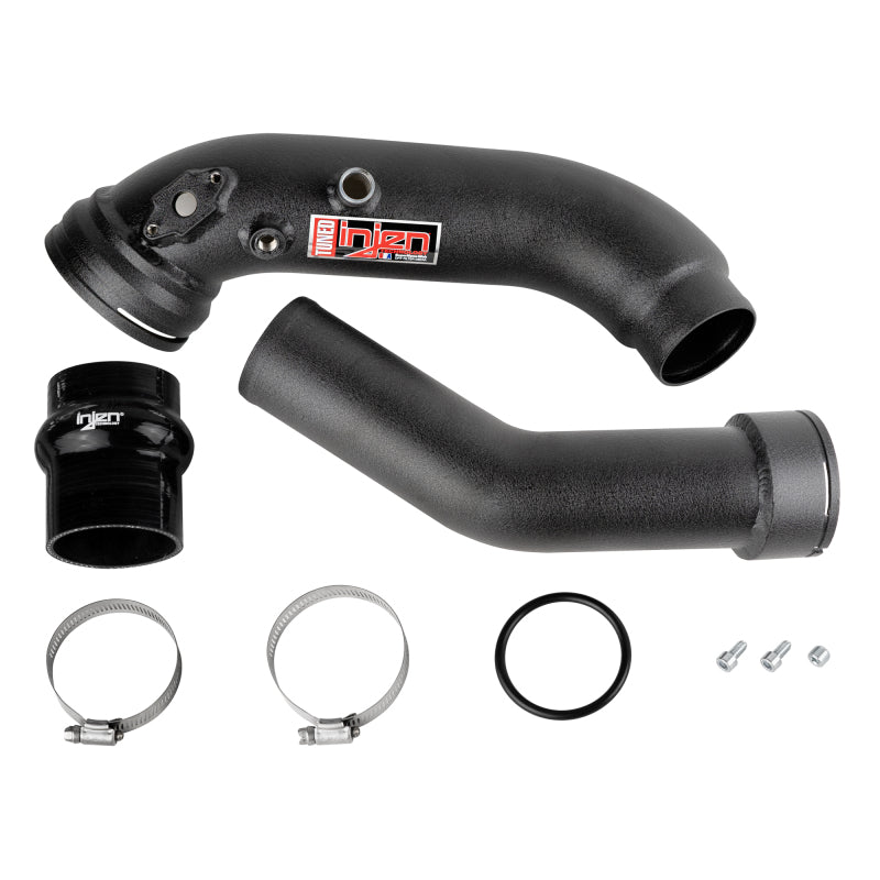 16-20 BMW L6-3.0L/ Turbo/ Twin Turbo/L4-2.0L/ L6-2.5L Wrinkle Black Turbo SES Intercooler Pipes-thumbmail-5