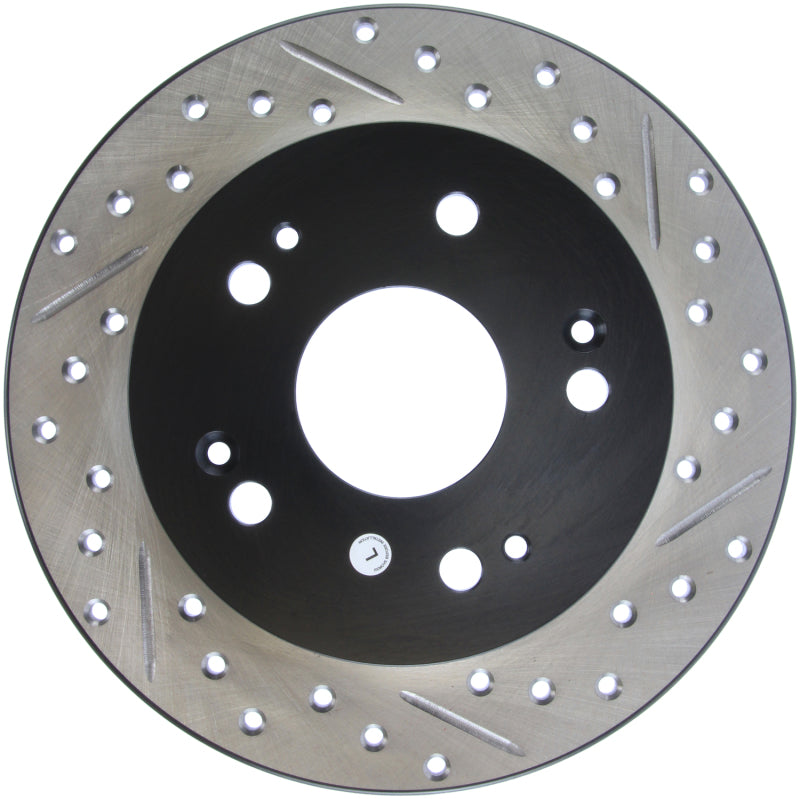 StopTech 06-09 Honda Civic Ex/Si Slotted & Drilled Left Rear Rotor-thumbmail-11