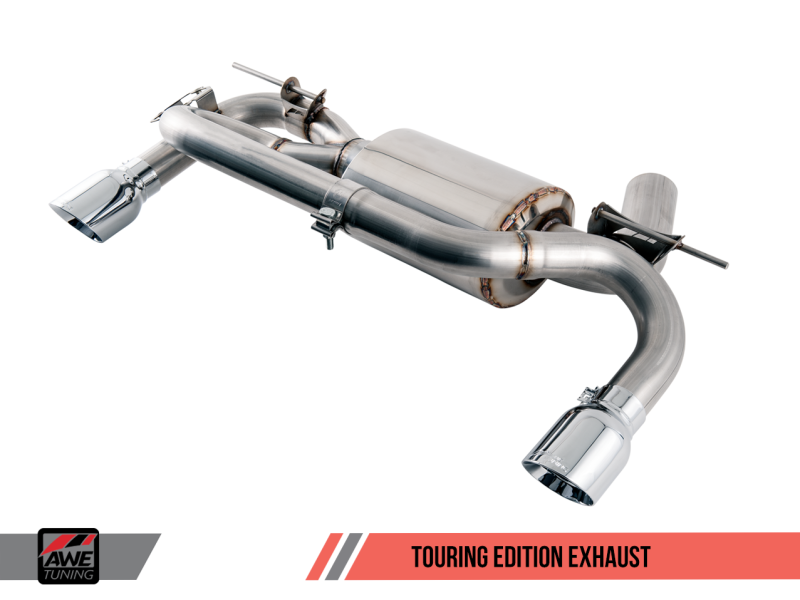 AWE Tuning BMW F3X 335i/435i Touring Edition Axle-Back Exhaust - Diamond Black Tips (102mm)-thumbmail-6