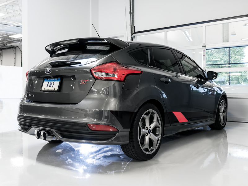 AWE Tuning Ford Focus ST Track Edition Cat-back Exhaust - Chrome Silver Tips-thumbmail-7