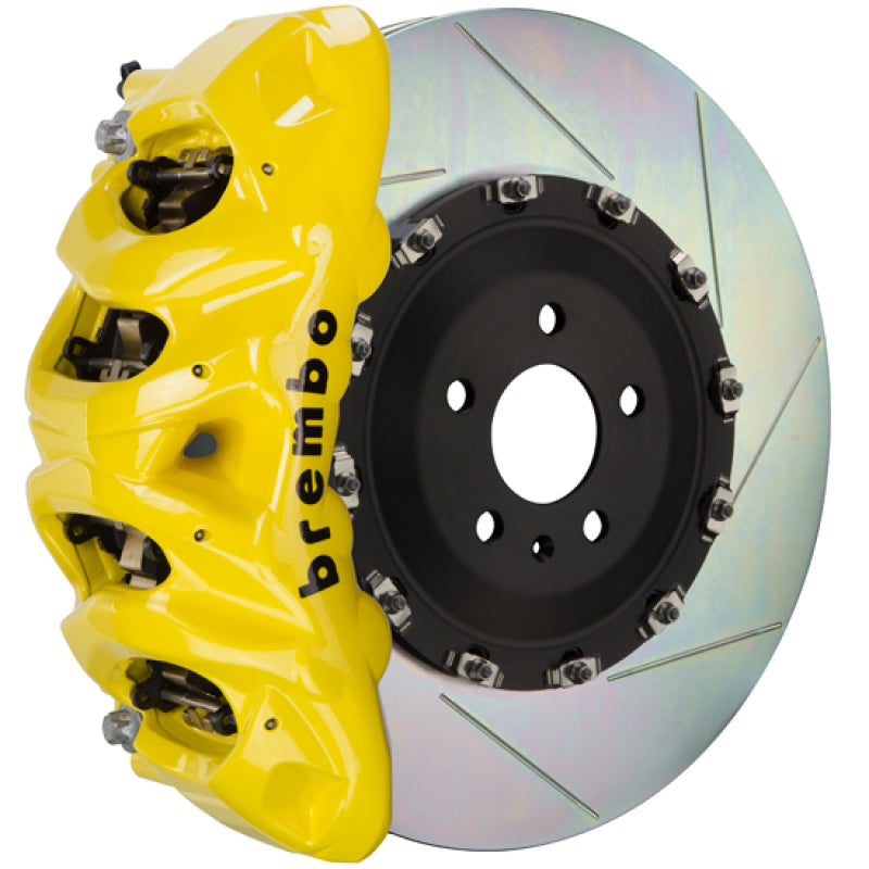 Brembo 18+ Atlas Front GT BBK 8 Piston Cast 412x38 2pc Rotor Slotted Type-1- Yellow-thumbmail-1