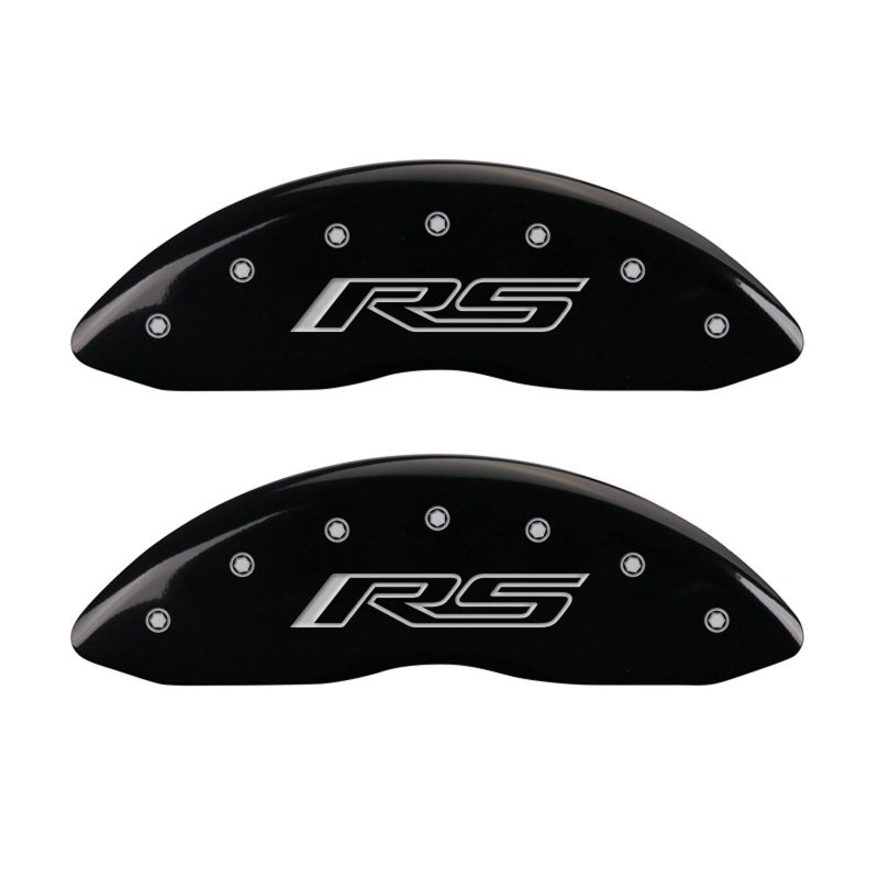 MGP 4 Caliper Covers Engraved Front & Rear Gen 5/RS Black finish silver ch-thumbmail-2
