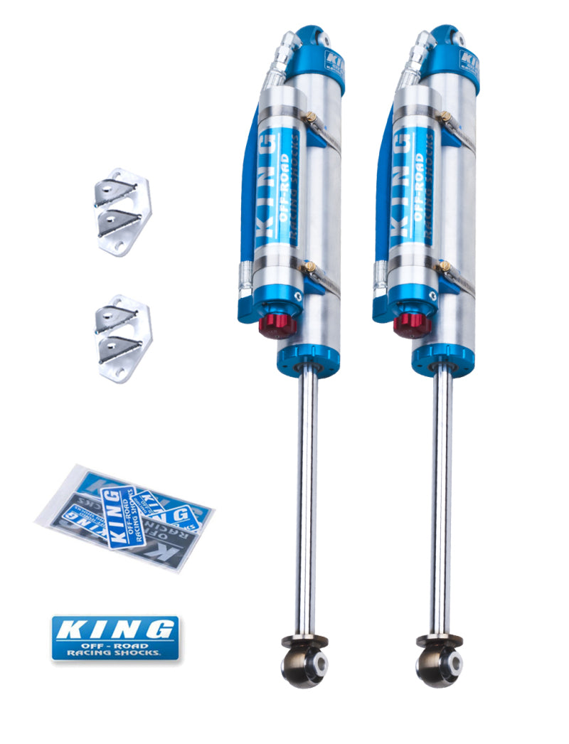 King Shocks 97-06 Jeep Wrangler TJ Rear 2.5 Dia Piggy Hose Res Shock 3-5in Lift w/Adjuster (Pair)-thumbmail-1