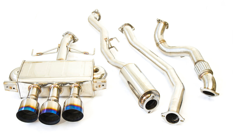 Invidia 17-19 Honda Civic Type R Q300 Triple Titanium Tip Cat-back Exhaust-thumbmail-2