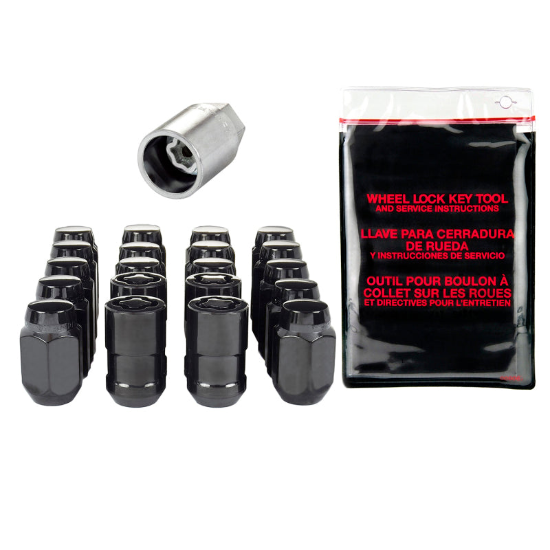 McGard 5 Lug Hex Install Kit w/Locks (Cone Seat Nut) 1/2-20 / 13/16 Hex / 1.5in. Length - Black-thumbmail-4
