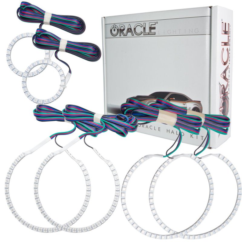 Oracle Dodge Charger 05-10 Triple Ring Halo Kit - ColorSHIFT w/ BC1 Controller-thumbmail-1